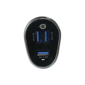 Conceptronic CARDEN06B cargador de dispositivo móvil Negro Auto