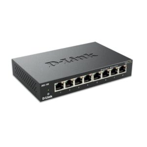 D-Link_DGS-108_switch_No_administrado_L2_Gigabit_Ethernet_(10/100/1000)_Negro