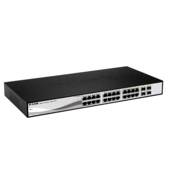 D-Link_DGS-1210-26_switch_Gestionado_L2_Gigabit_Ethernet_(10/100/1000)_1U_Negro,_Gris