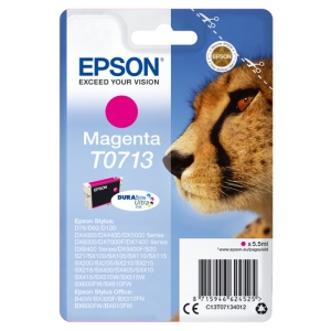 Epson Cartucho T0713 magenta (etiqueta RF) C13T07134022