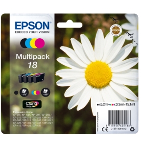 Epson Daisy Multipack 18 4 colores (etiqueta RF) C13T18064022
