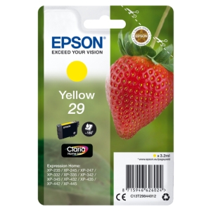 Epson Strawberry Singlepack Yellow 29 Claria Home Ink C13T29844022