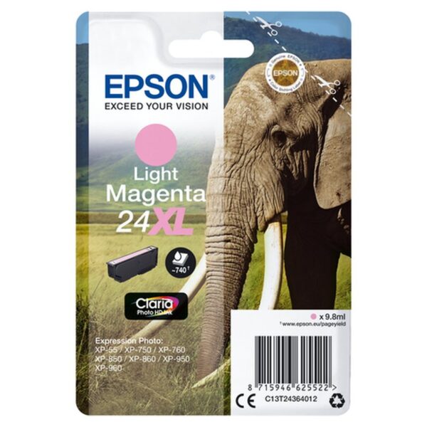 Epson_Elephant_Cartucho_24XL_magenta_claro