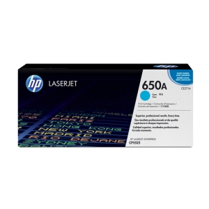 HP Cartucho de tóner original LaserJet 650A cian CE271A