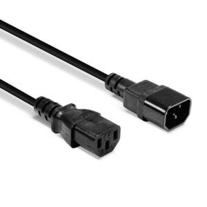 Lindy_30320_cable_de_transmisión_Negro_0,5_m_C14_acoplador_C13_acoplador