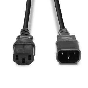 Lindy_30320_cable_de_transmisión_Negro_0,5_m_C14_acoplador_C13_acoplador
