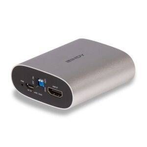 Lindy_38368_convertidor_de_audio_Negro,_Plata