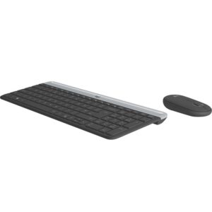Logitech_MK470_teclado_Ratón_incluido_RF_inalámbrico_AZERTY_Francés_Grafito