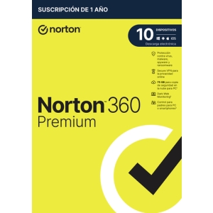 NortonLifeLock 360 Premium Español Licencia básica 1 licencia(s) 1 año(s) 21433187