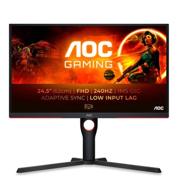 Reacondicionado | AOC G3 25G3ZM/BK pantalla para PC 62,2 cm (24.5") 1920 x 1080 Pixeles Full HD Negro, Rojo
