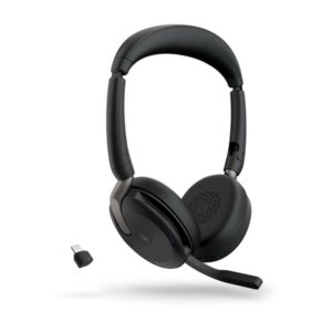 Reacondicionado | Jabra Evolve2 65 Flex Auriculares Inalámbrico Diadema Oficina/Centro de llamadas Bluetooth Negro