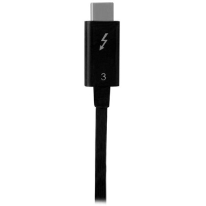StarTech.com Cable de 0,5m Thunderbolt 3 USB-C (40Gbps) - Compatible con Thunderbolt y USB