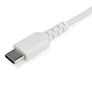StarTech.com Cable de 1m de Carga USB C - de Carga Rápida y Sincronización USB 2.0 Tipo C a USB C para Portátiles - Revestimiento TPE de Fibra de Aramida M/M 60W Blanco - iPad Pro Surface StarTech.com Cable de 1m de Carga USB C - de Carga Rápida y Sincronización USB 2.0 Tipo C a USB C para Portátiles - Revestimiento TPE de Fibra de Aramida M/M 60W Blanco - iPad Pro Surface