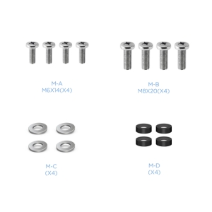 TooQ Soporte Giratorio e Inclinable para Monitor / TV LCD, Plasma de 23”- 55”, con Dos Pivotes, Negro