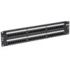 Tripp Lite N252-048 Panel de Conexiones Cat5 / Cat6 110 de 48 Puertos, para Instalación en 2U de Rack, 568B, Ethernet RJ45