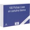 100 FICHAS DE CARTULINA LISA (150X100 MM) N.º 3 MARIOLA 3113L 100 FICHAS DE CARTULINA LISA (150X100 MM) N.º 3 MARIOLA 3113L