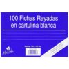 100 FICHAS DE CARTULINA RAYADA (150X100 MM) N.º 3 MARIOLA 3113R 100 FICHAS DE CARTULINA RAYADA (150X100 MM) N.º 3 MARIOLA 3113R