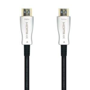 AISENS Cable HDMI V2.0 AOC Premium Alta Velocidad / HEC 4k@60Hz 18Gbps, A/M-A/M, Negro, 20m