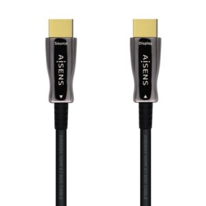Alternative view of AISENS Cable HDMI V2.1 AOC Ultra Alta Velocidad / HEC 8k@60Hz 4k@120Hz 4:4:4 48Gbps, A/M-A/M, Negro, 15m