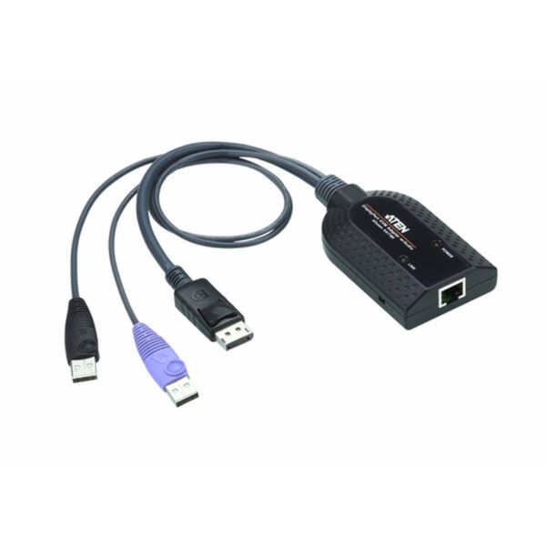 ATEN Adaptador KVM DisplayPort USB compatible Smart Card con Virtual Media y desembebedor de audio