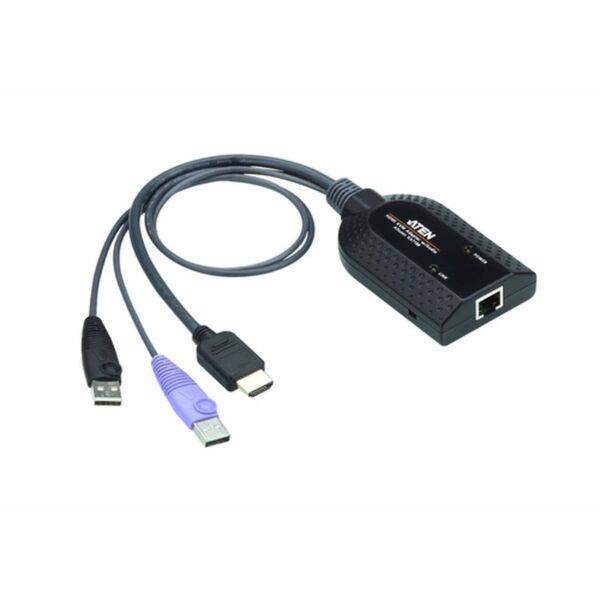 ATEN Adaptador KVM HDMI USB compatible Smart Card con Virtual Media y desembebedor de audio