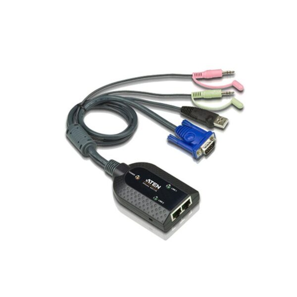 ATEN Adaptador KVM VGA/Audio USB de salida dual con Virtual Media