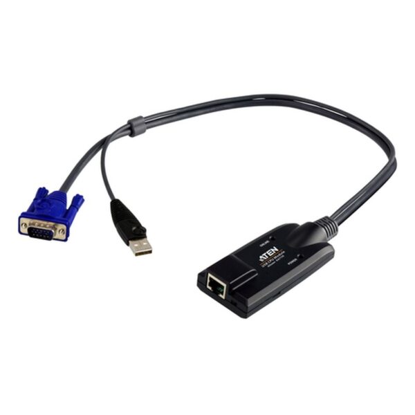 ATEN Adaptador KVM VGA USB con compatibilidad de vídeo compuesto