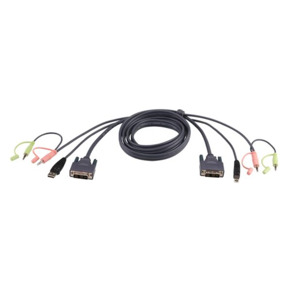 ATEN Cable KVM DVI-I single link USB de 3 m