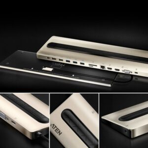 ATEN Docking station USB-C multipuerto con power pass-through ATEN Docking station USB-C multipuerto con power pass-through