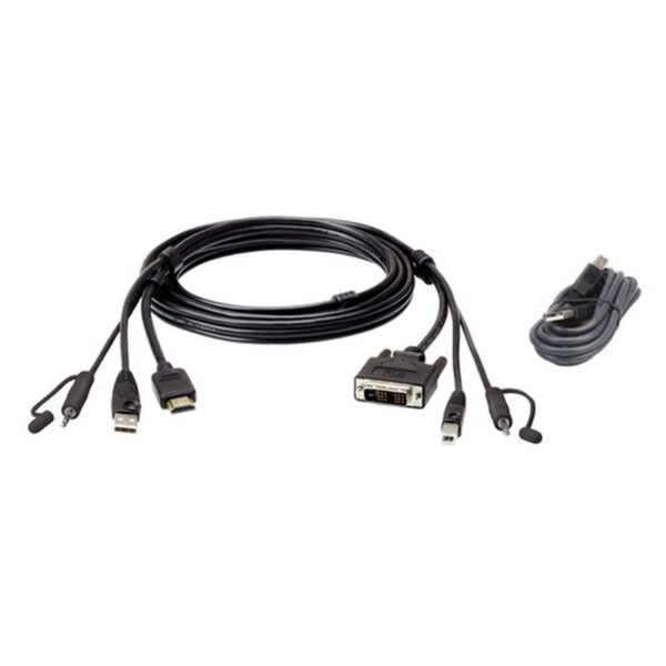 ATEN Kit de cable para KVM seguro HDMI a DVI-D USB de 1,8 m