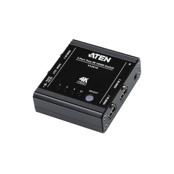 ATEN Switch HDMI 4K real de 3 puertos