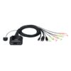 ATEN Switch KVM en formato cable híbrido DisplayPort de 2 puertos USB-C ATEN Switch KVM en formato cable híbrido DisplayPort de 2 puertos USB-C
