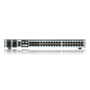 ATEN Switch KVM por IP multi-interfaz Cat 5 de 40 puertos de 1 consola local y 4 consolas remotas