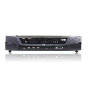 ATEN Switch KVM por IP multi-interfaz Cat 5 de 64 puertos de 1 consola local y 4 consolas remotas