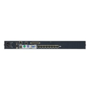 ATEN Switch KVM por IP multi-interfaz Cat 5 de 8 puertos con acceso compartido desde consolas local/remota