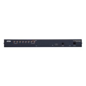 ATEN Switch KVM por IP multi-interfaz Cat 5 de 8 puertos con acceso compartido desde consolas local/remota