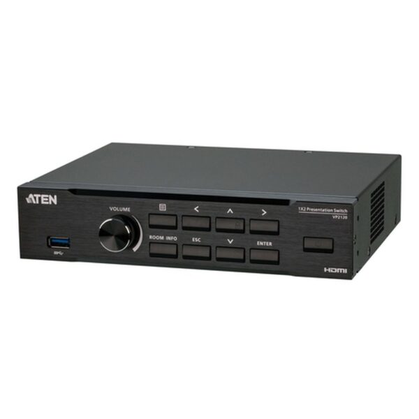 ATEN Switch de presentación quadview con multistreaming