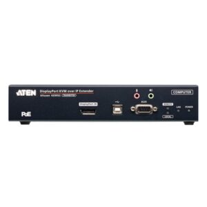 ATEN TRANSMISOR KVM POR IP DISPLAYPORT 4K SINGLE DISPLAY CON PoE