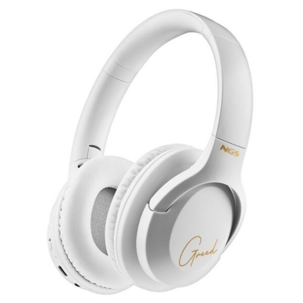 AURICULAR + MIC NGS HEADPHONES ARTICA GREED BLUETOOTH WHITE