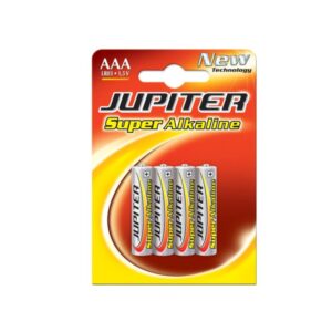 BLISTER 4 PILAS ALKALINAS LR03 - E92 /AAA) 318995 JUPITER 040309