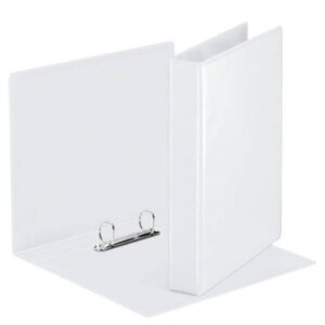 CARPETA PERSONALIZABLE PVC 2 BOLSILLOS ANILLAS 2-16 MM. FORMATO A4 COLOR BLANCO ESSELTE 49720 | PACK 10 UNIDADES