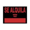 CARTEL "SE ALQUILA" 350X250 MM PVC NEGRO ARCHIVO 2000 6168 NE CARTEL "SE ALQUILA" 350X250 MM PVC NEGRO ARCHIVO 2000 6168 NE