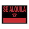 CARTEL "SE ALQUILA" 500X350 MM PVC NEGRO ARCHIVO 2000 6166 NE CARTEL "SE ALQUILA" 500X350 MM PVC NEGRO ARCHIVO 2000 6166 NE