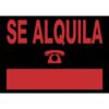 CARTEL "SE ALQUILA" 700X500 MM PVC NEGRO ARCHIVO 2000 6161 NE CARTEL "SE ALQUILA" 700X500 MM PVC NEGRO ARCHIVO 2000 6161 NE