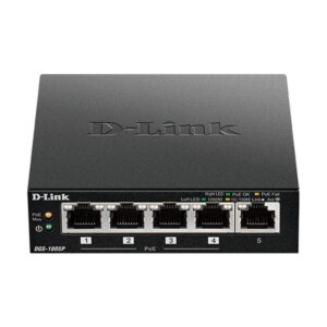 D-Link DGS-1005P switch No administrado L2 Gigabit Ethernet (10/100/1000) Energía sobre Ethernet (PoE) Negro