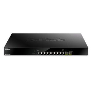 D-Link DMS-1100-10TP switch Gestionado L2 2.5G Ethernet (100/1000/2500) Energía sobre Ethernet (PoE) 1U Negro