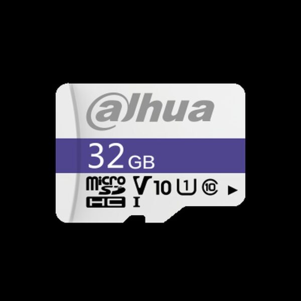 DAHUA MICROSD 32GB MICROSD CARD, READ SPEED UP TO 95 MB/S, WRITE SPEED UP TO 25 MB/S, SPEED CLASS C10, U1, V10, TBW 20TB (DHI-TF-C100/32GB)