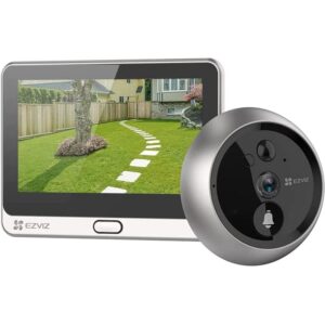 MIRILLA DIGITAL EZVIZ DP2 2MP FHD DIA / NOCHE SD 4.3" SILVER / BLACK