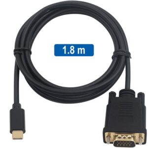 Ewent EC1052 adaptador de cable de vídeo 1,8 m USB Tipo C VGA (D-Sub) Ewent EC1052 adaptador de cable de vídeo 1,8 m USB Tipo C VGA (D-Sub)