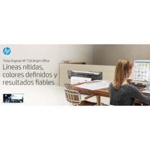 HP 728 130-ml Matte Black DesignJet Ink Cartridge cartucho de tinta 1 pieza(s) Original Rendimiento estándar Negro mate